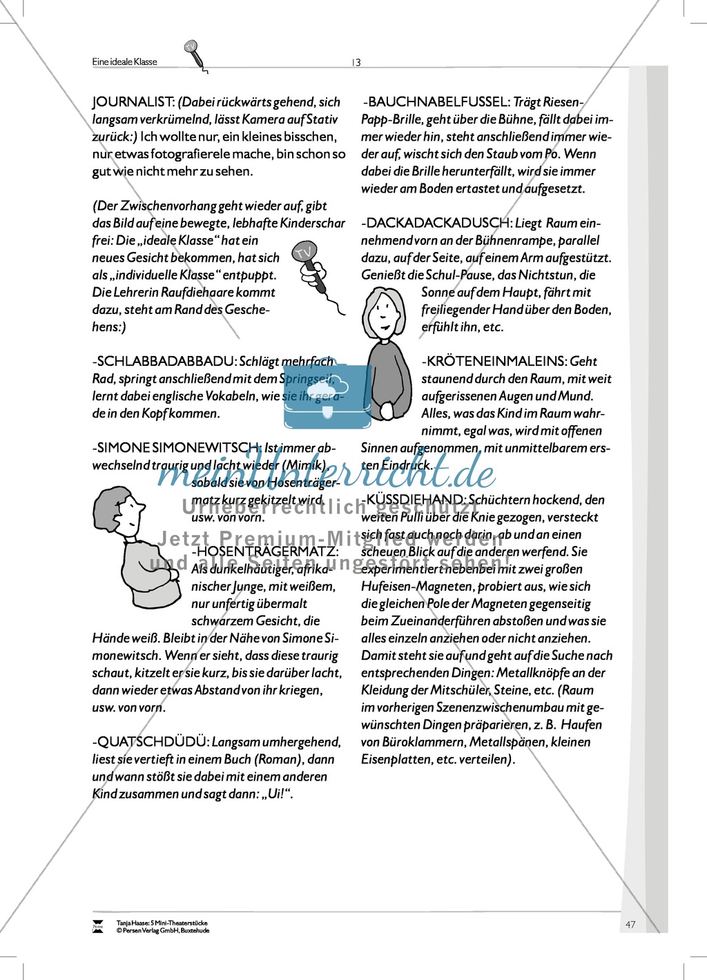 Eine ideale Klasse: Mini-Theaterstück (Thema Spielen, Lernen und Individualität) Preview 13
