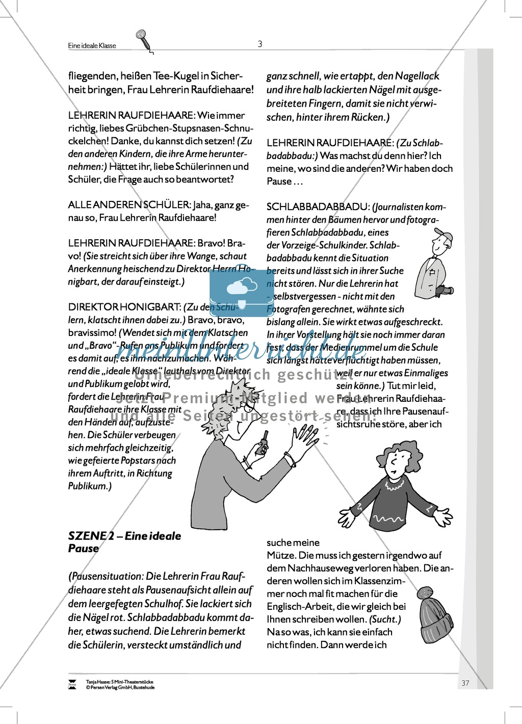 Eine ideale Klasse: Mini-Theaterstück (Thema Spielen, Lernen und Individualität) Preview 3