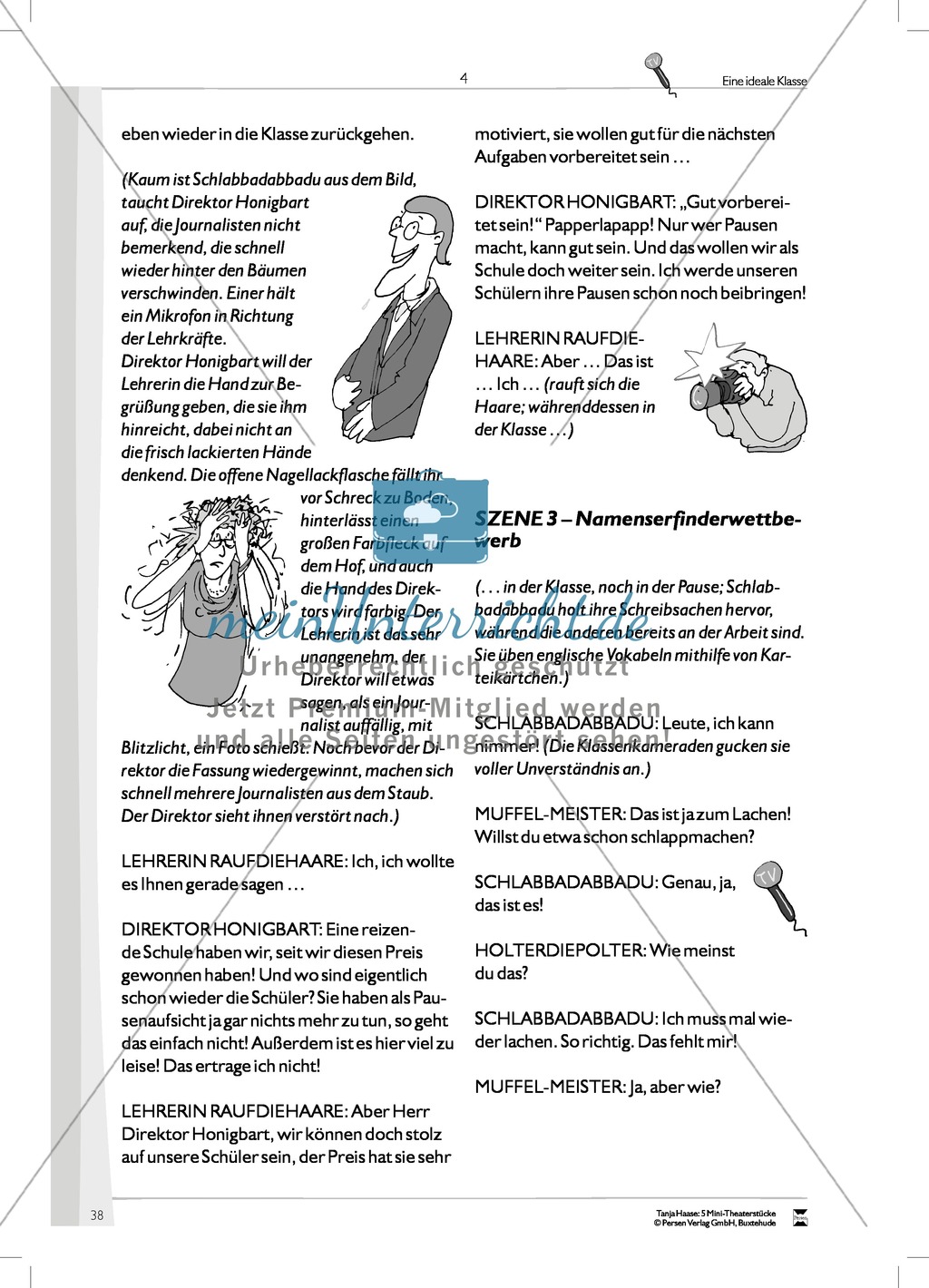 Eine ideale Klasse: Mini-Theaterstück (Thema Spielen, Lernen und Individualität) Preview 4