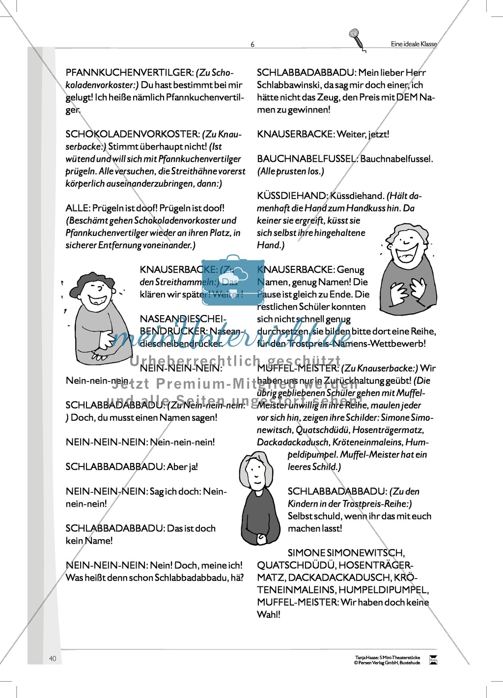 Eine ideale Klasse: Mini-Theaterstück (Thema Spielen, Lernen und Individualität) Preview 6