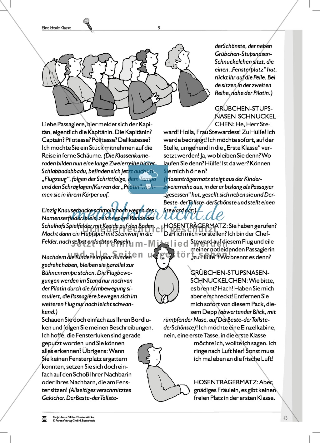 Eine ideale Klasse: Mini-Theaterstück (Thema Spielen, Lernen und Individualität) Preview 9