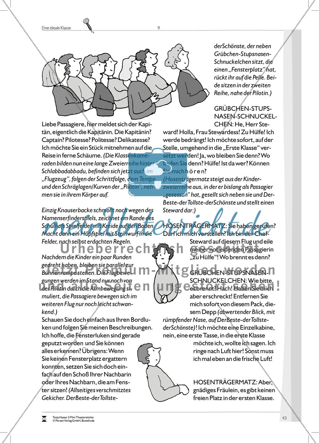 Eine ideale Klasse: Mini-Theaterstück und Arbeitsmaterial Preview 13