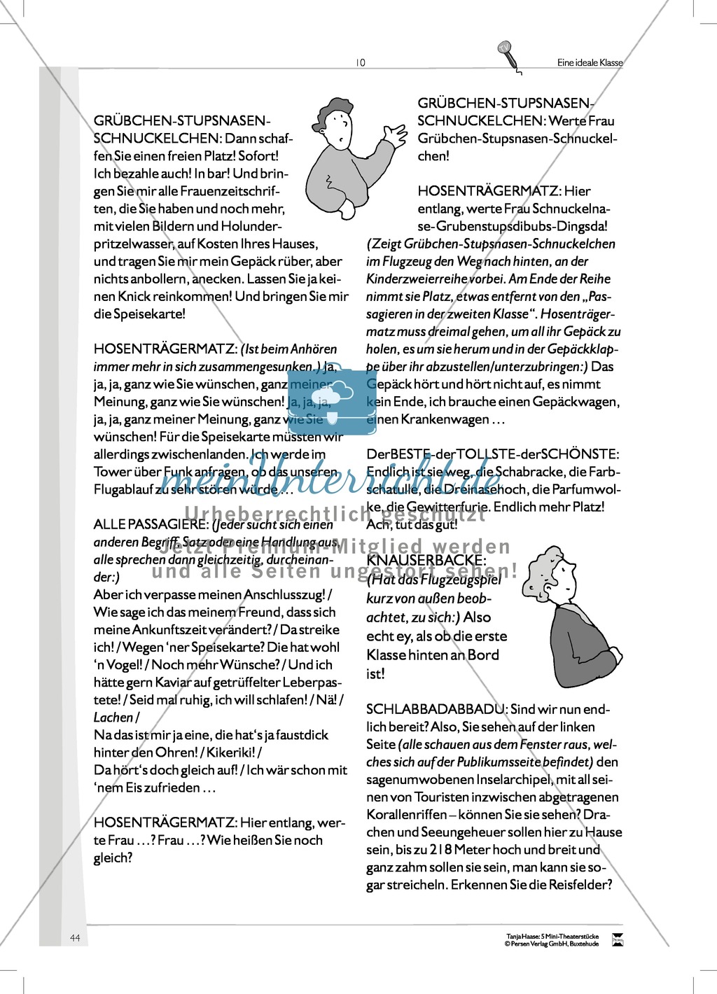 Eine ideale Klasse: Mini-Theaterstück und Arbeitsmaterial Preview 14