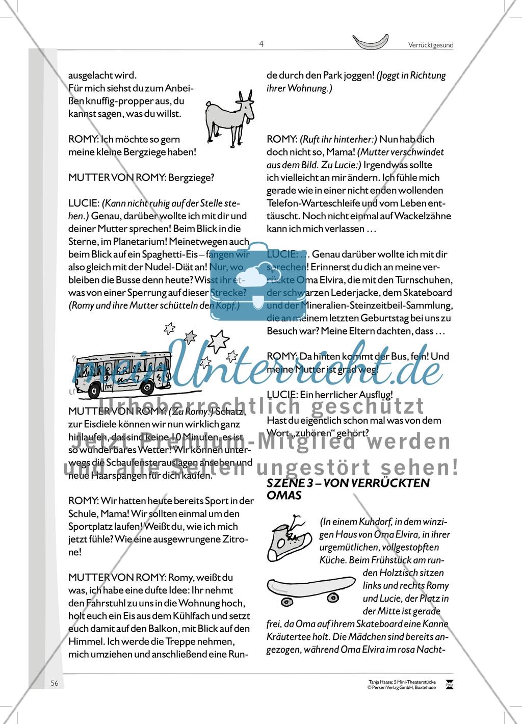Verrückt gesund: Mini-Theaterstück und Arbeitsmaterialien Preview 11