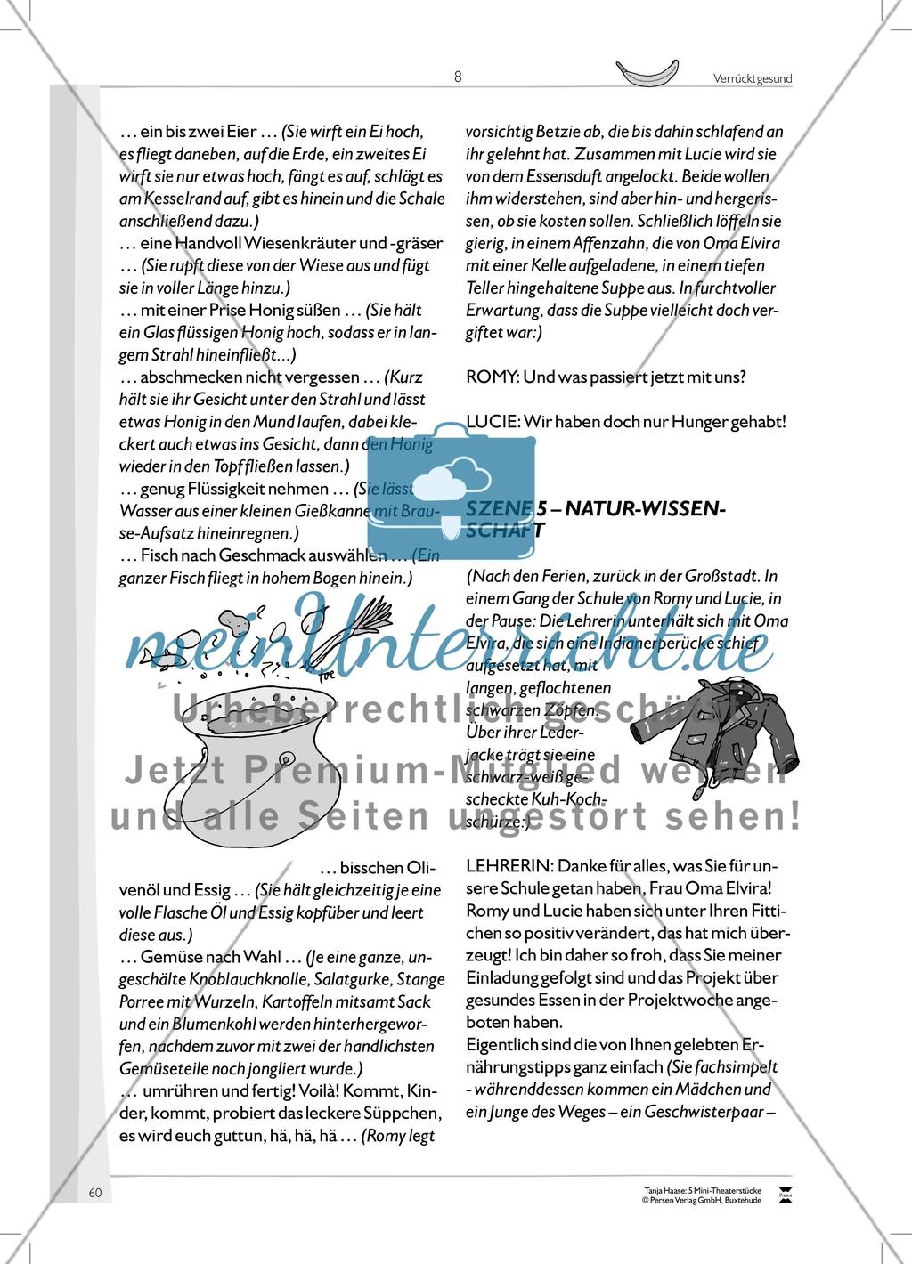 Verrückt gesund: Mini-Theaterstück und Arbeitsmaterialien Preview 15