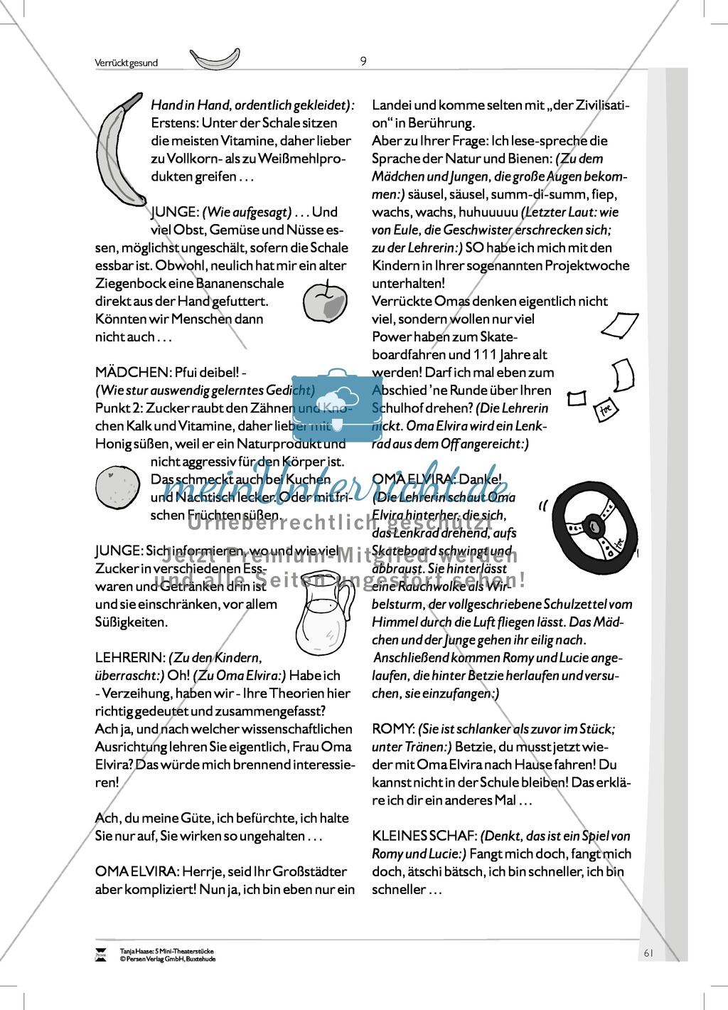 Verrückt gesund: Mini-Theaterstück und Arbeitsmaterialien Preview 16