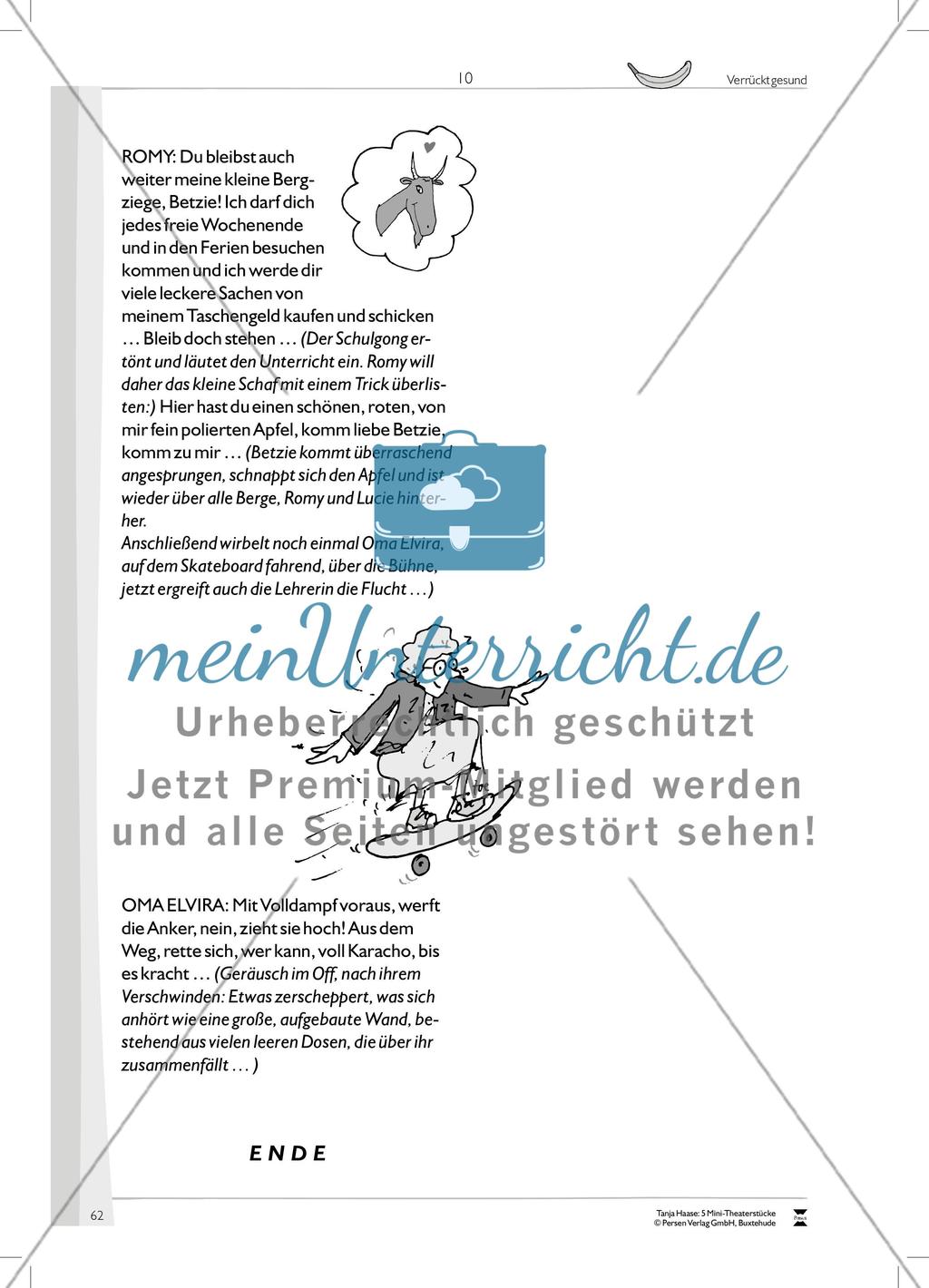 Verrückt gesund: Mini-Theaterstück und Arbeitsmaterialien Preview 17