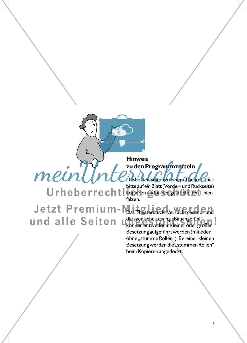 Verrückt gesund: Mini-Theaterstück und Arbeitsmaterialien Preview 5