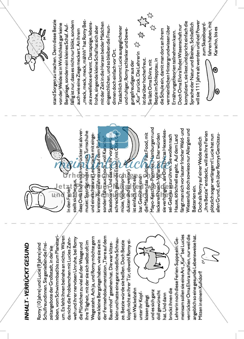 Verrückt gesund: Mini-Theaterstück und Arbeitsmaterialien Preview 7