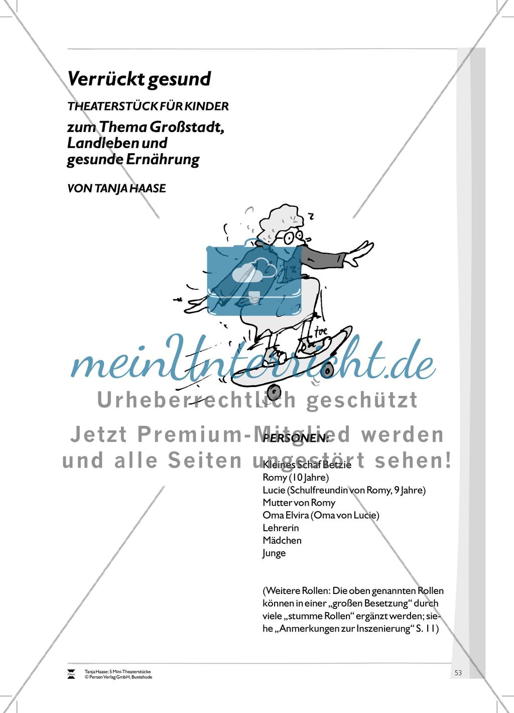 Verrückt gesund: Mini-Theaterstück und Arbeitsmaterialien Preview 8