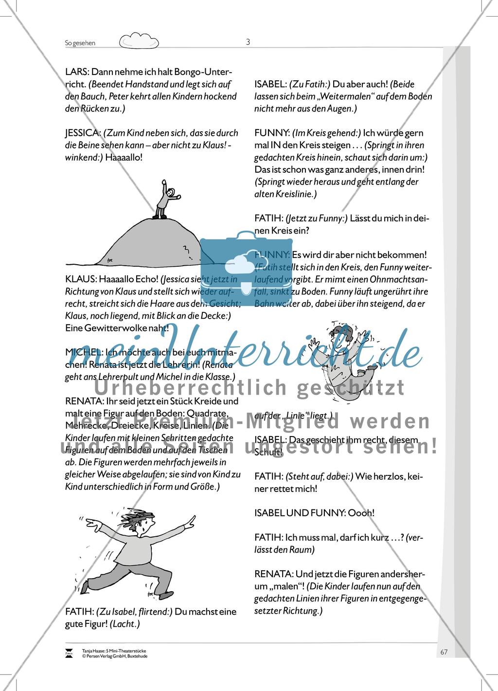 So gesehen: Mini-Theaterstück (Thema Sinnliche Wahrnehmung und Gruppengefühl) Preview 3