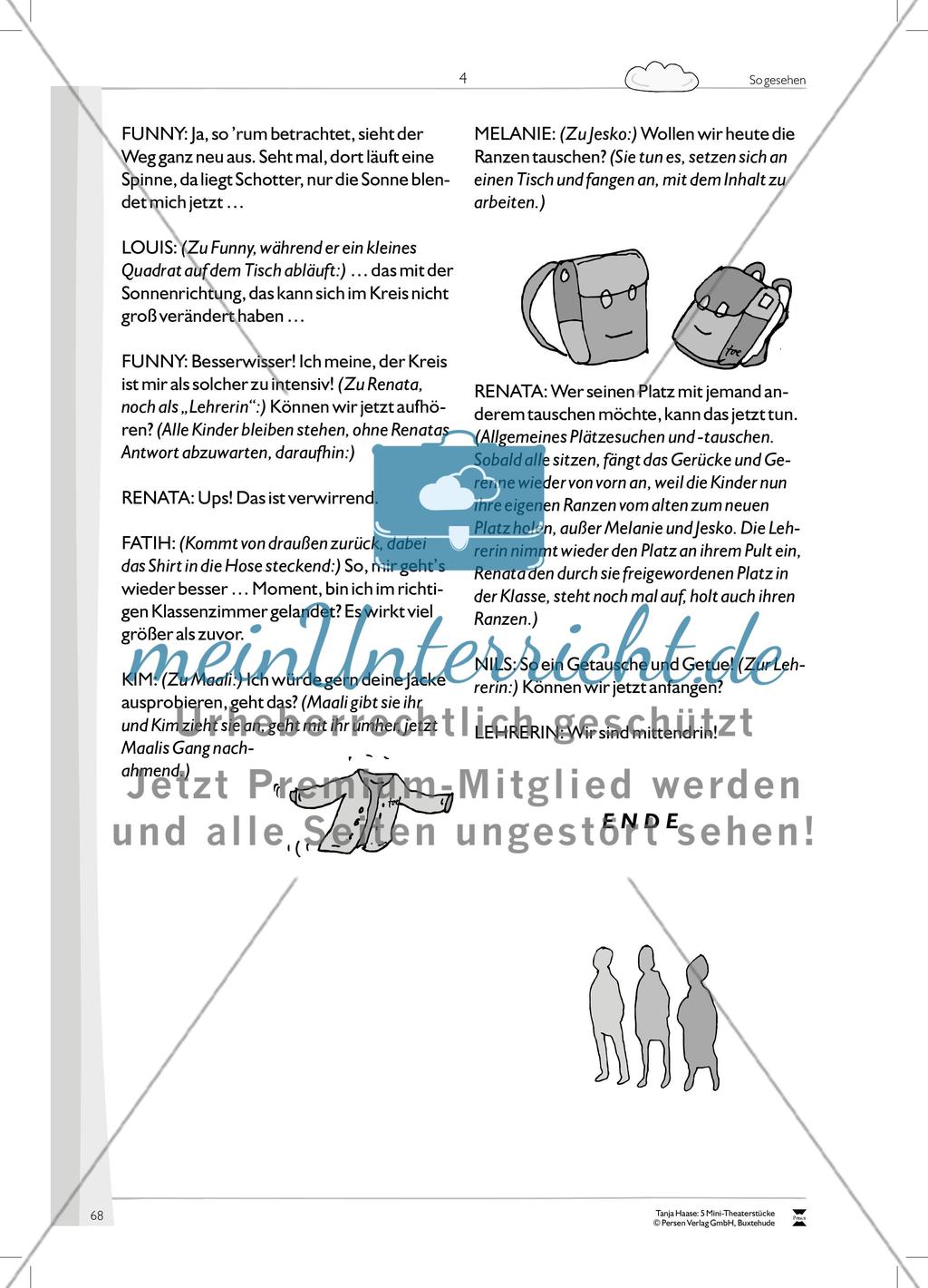 So gesehen: Mini-Theaterstück (Thema Sinnliche Wahrnehmung und Gruppengefühl) Preview 4