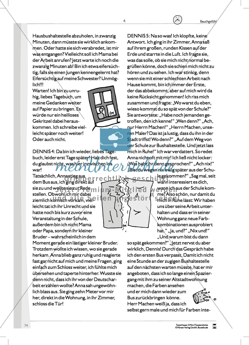 Bauchgefühl: Mini-Theaterstück und Arbeitsmaterial Preview 10