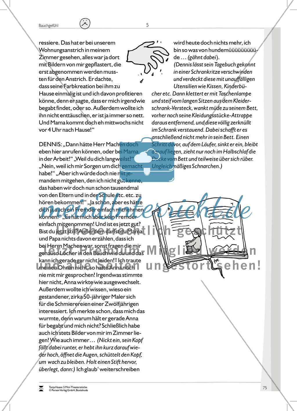 Bauchgefühl: Mini-Theaterstück und Arbeitsmaterial Preview 11