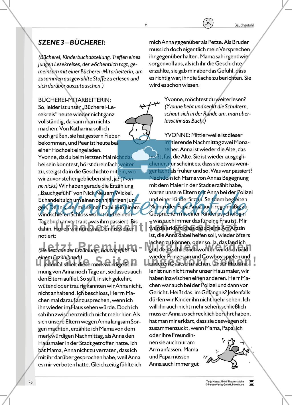 Bauchgefühl: Mini-Theaterstück und Arbeitsmaterial Preview 12