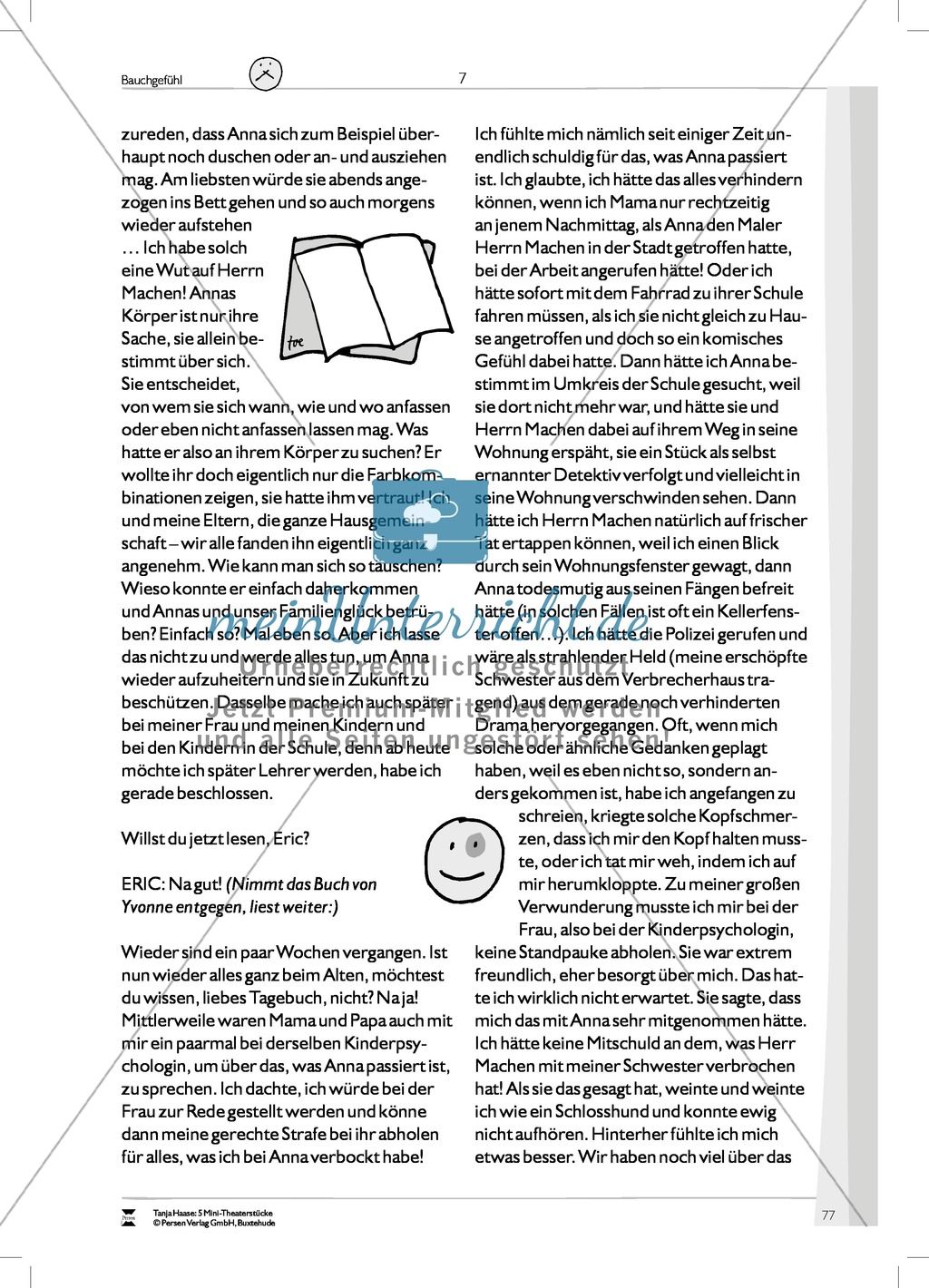 Bauchgefühl: Mini-Theaterstück und Arbeitsmaterial Preview 13
