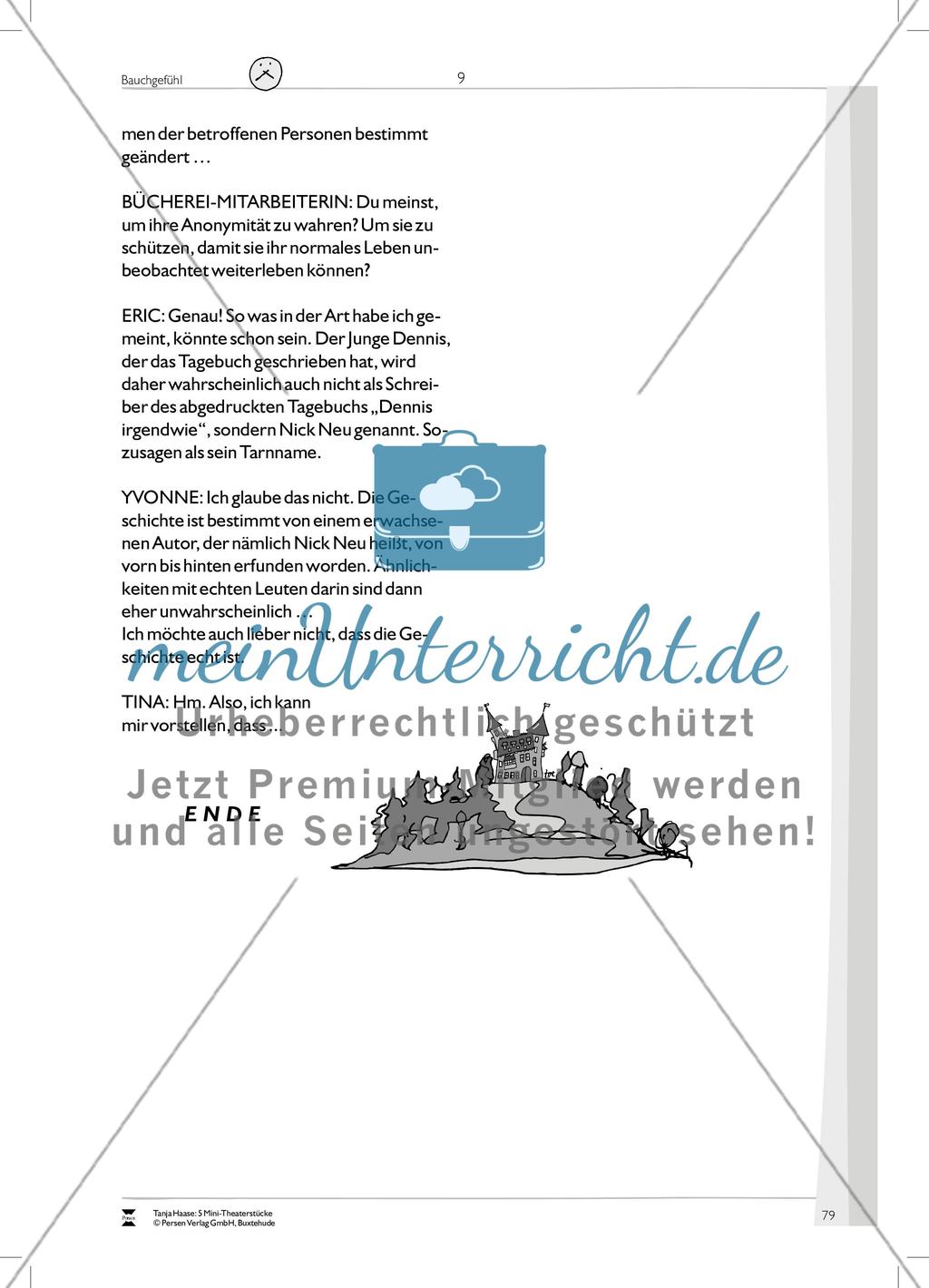 Bauchgefühl: Mini-Theaterstück und Arbeitsmaterial Preview 15