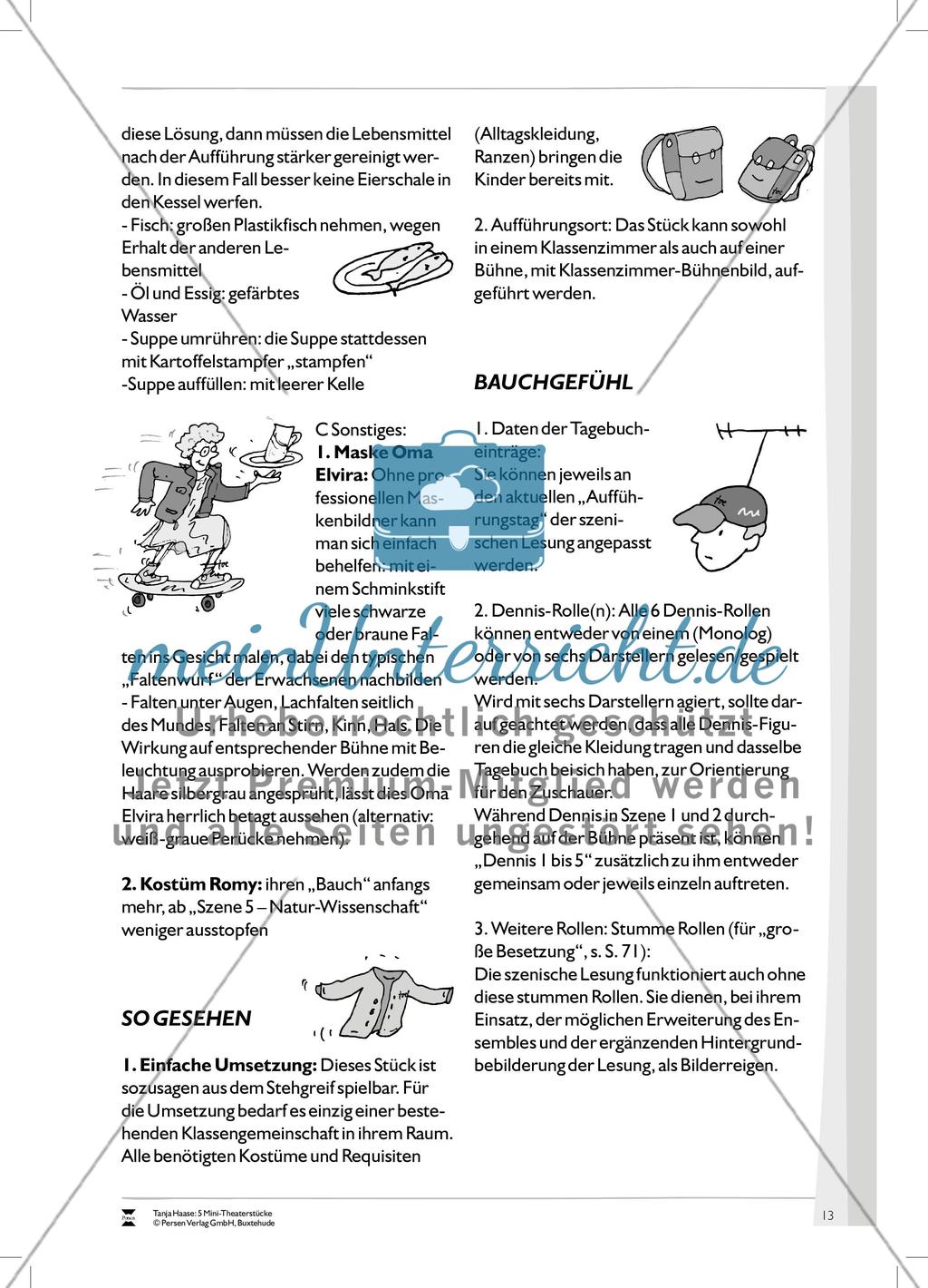 Bauchgefühl: Mini-Theaterstück und Arbeitsmaterial Preview 2