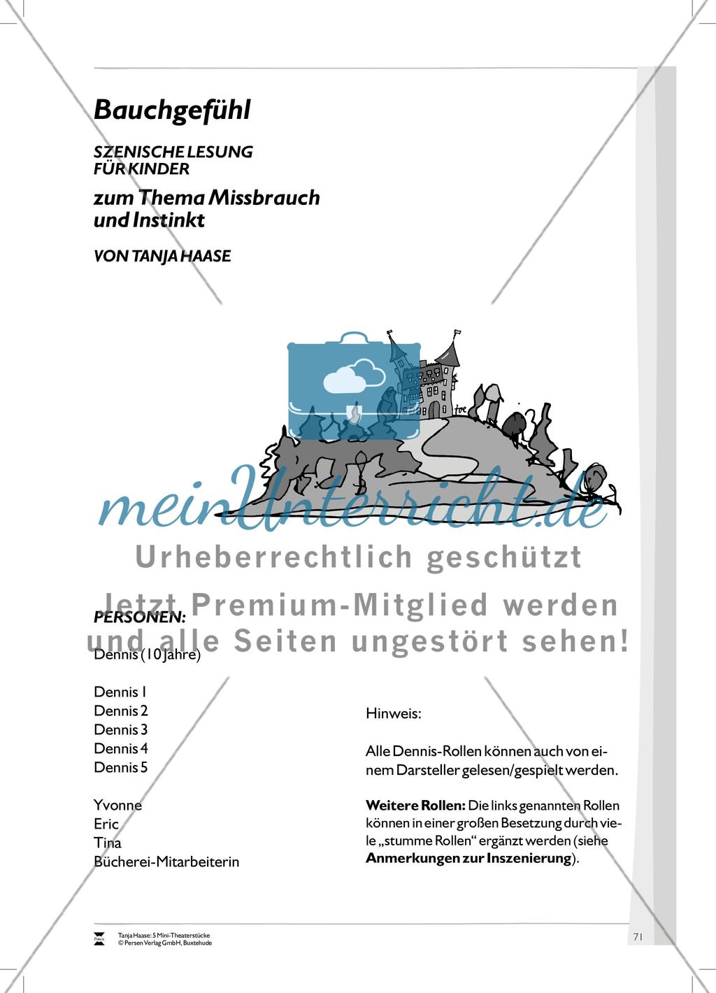 Bauchgefühl: Mini-Theaterstück und Arbeitsmaterial Preview 7