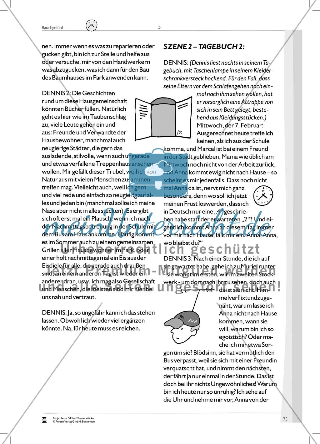 Bauchgefühl: Mini-Theaterstück und Arbeitsmaterial Preview 9