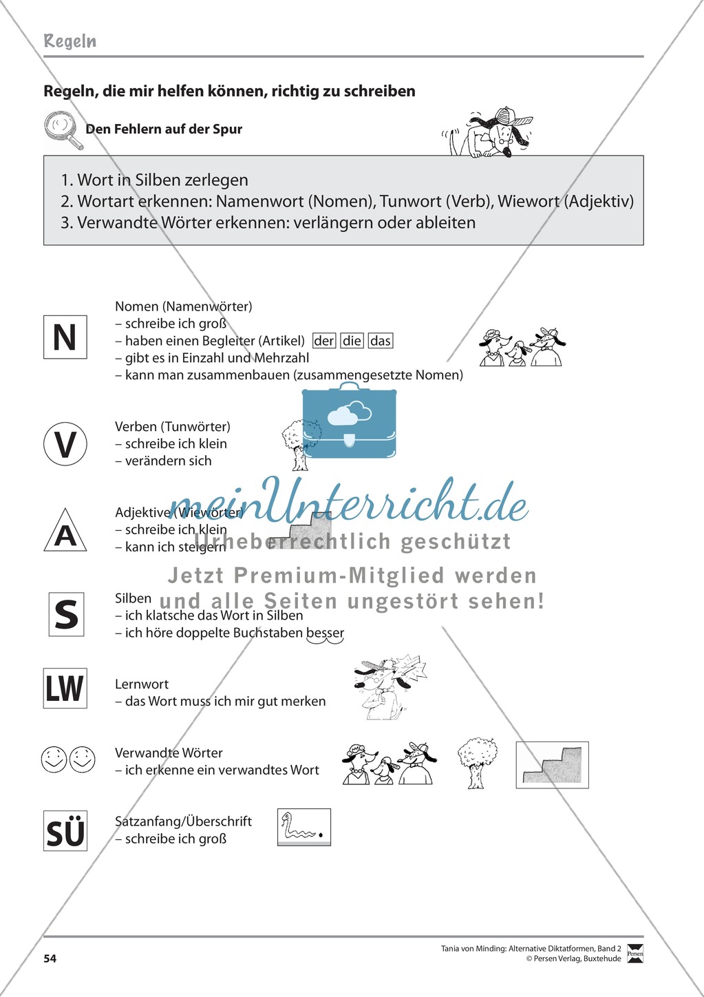 Alternative Diktatformen: "Das kommentierte Diktat - Rechtschreiberegeln verbalisieren" - Strategiekarten + Fehlersätze + Fehleranalyse Preview 6