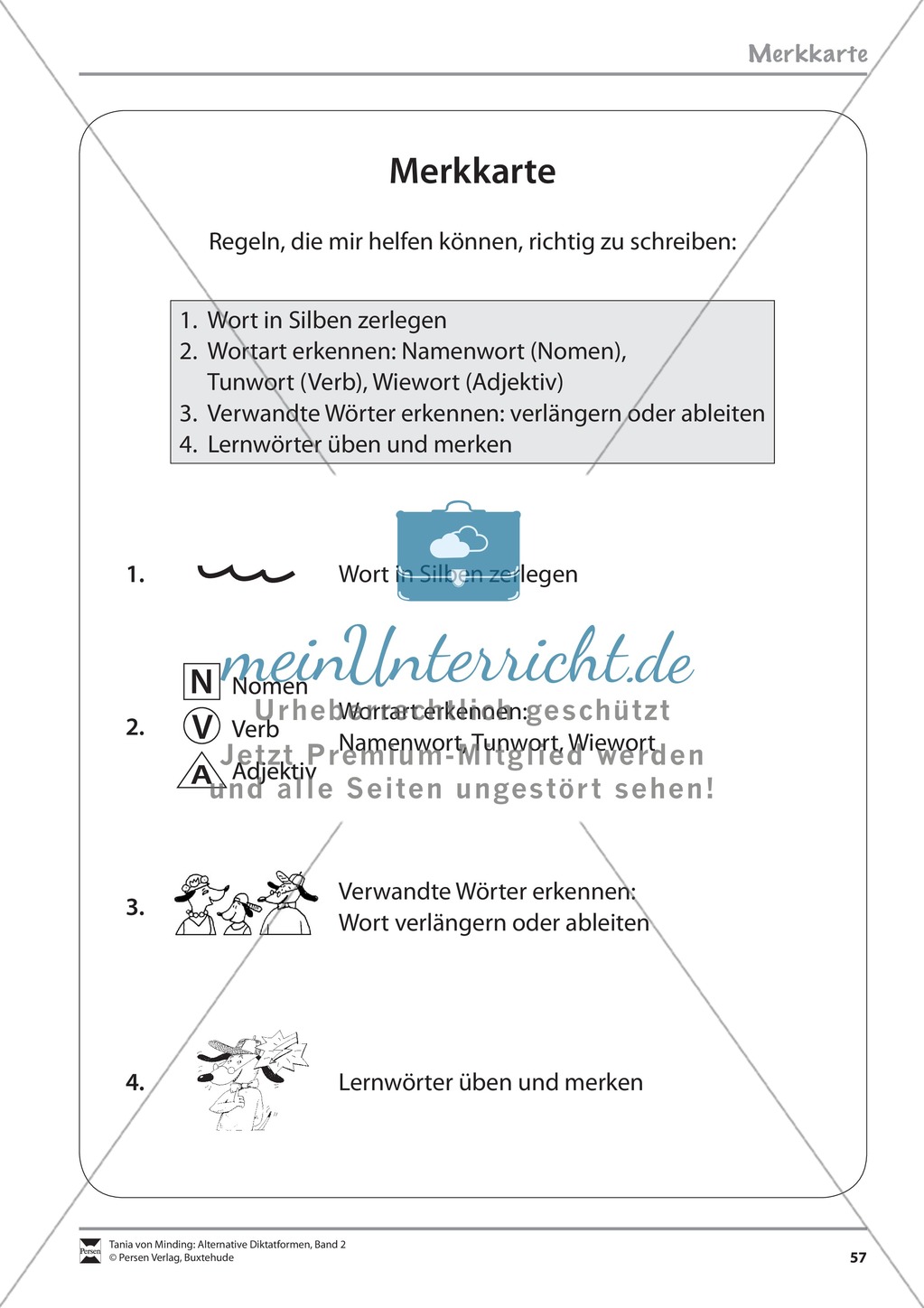 Alternative Diktatformen: "Das kommentierte Diktat - Rechtschreiberegeln verbalisieren" - Strategiekarten + Fehlersätze + Fehleranalyse Preview 9