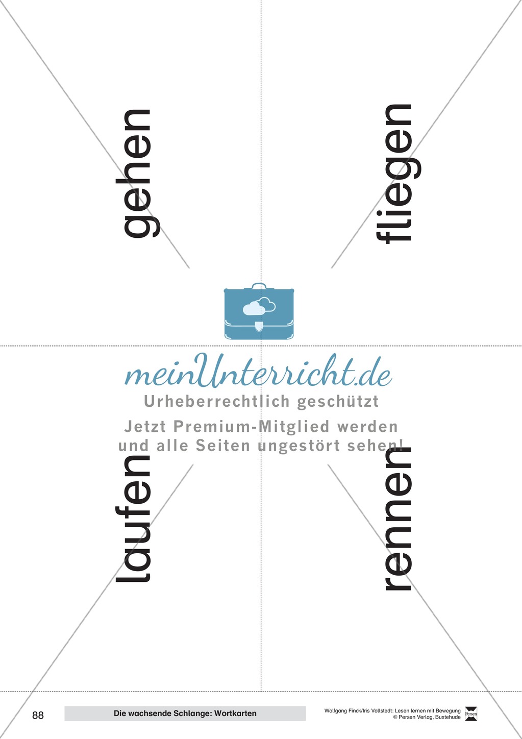 Lesen lernen mit Bewegung: "Wortebene" - Anleitungen + Aufgaben + Material Preview 32