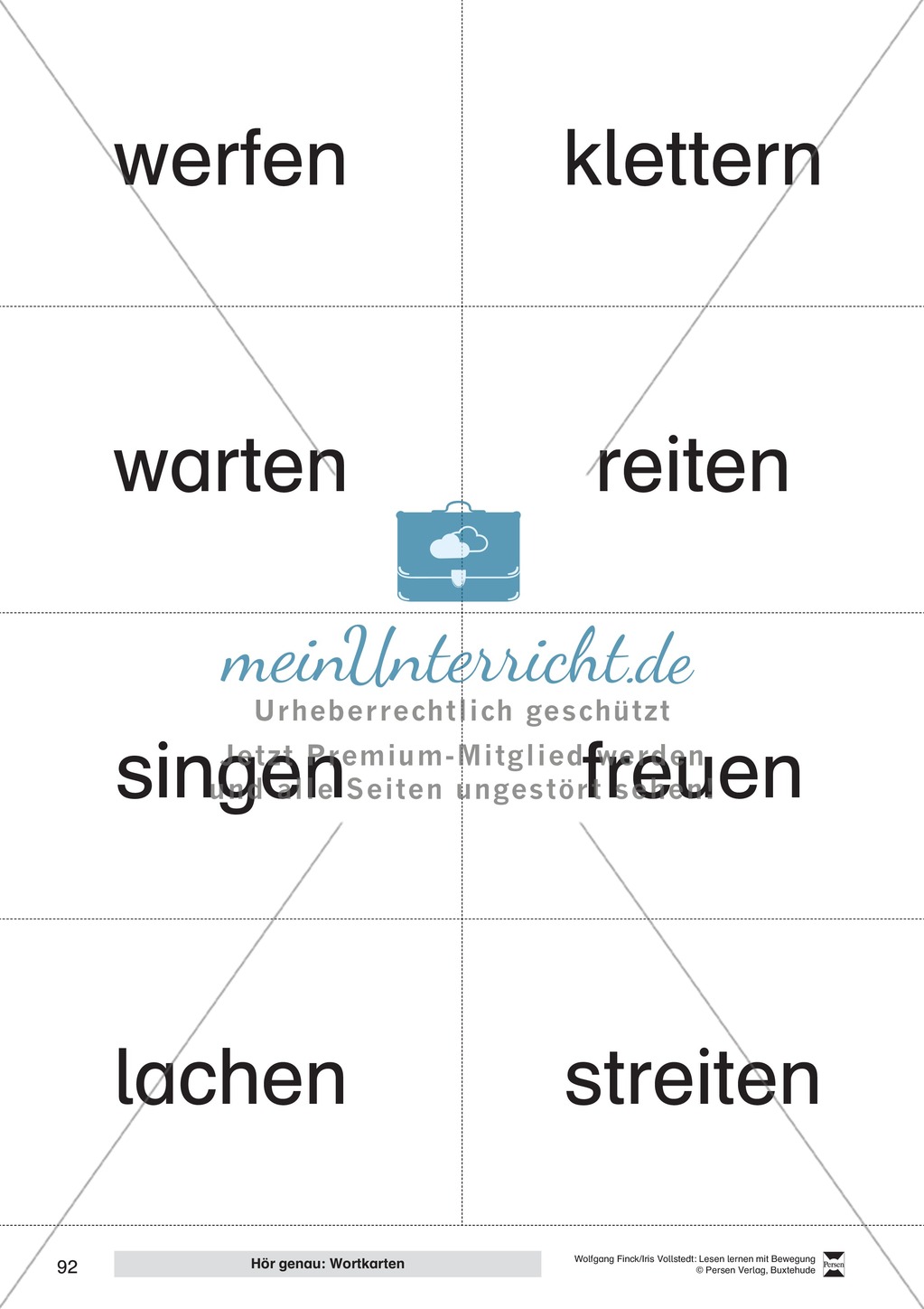 Lesen lernen mit Bewegung: "Wortebene" - Anleitungen + Aufgaben + Material Preview 36