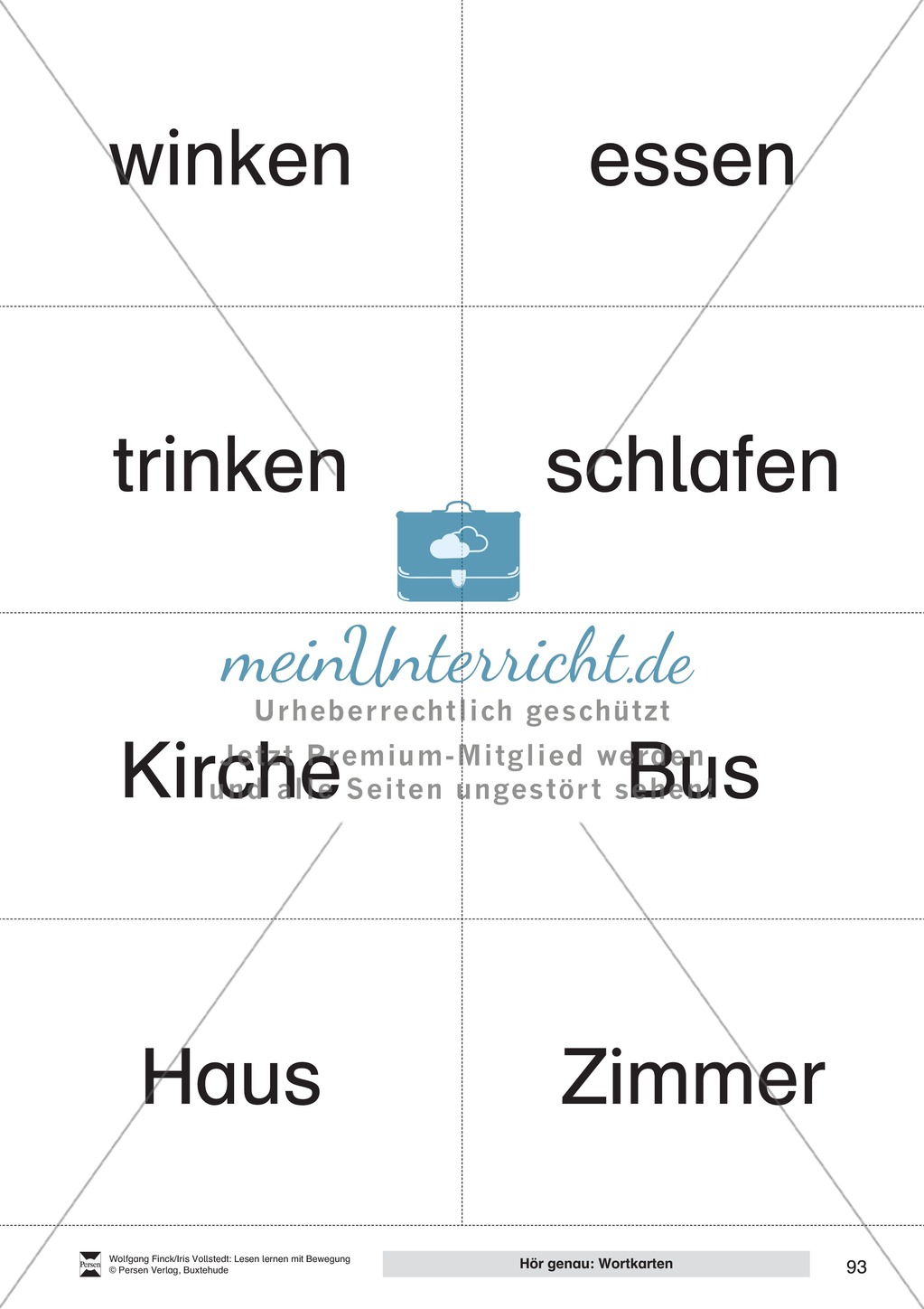 Lesen lernen mit Bewegung: "Wortebene" - Anleitungen + Aufgaben + Material Preview 37