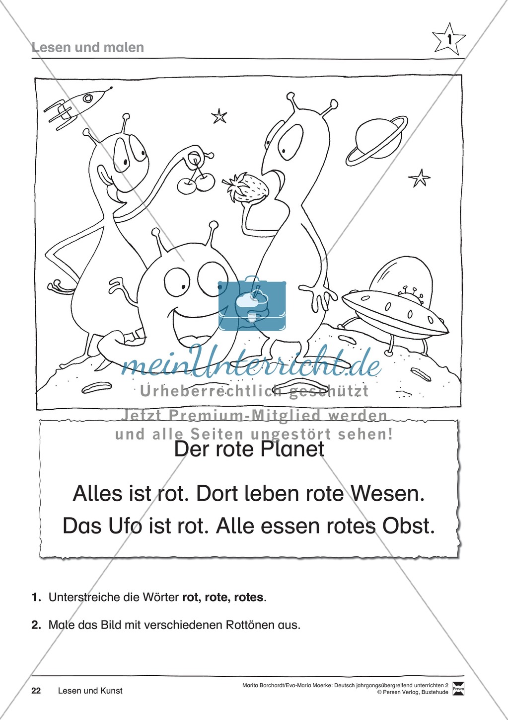 JÜL - Drei Differenzierungsstufen: "Auf zu den Sternen" - Einführung + Arbeitsblätter + Aufgaben + Lernkontrolle Preview 18