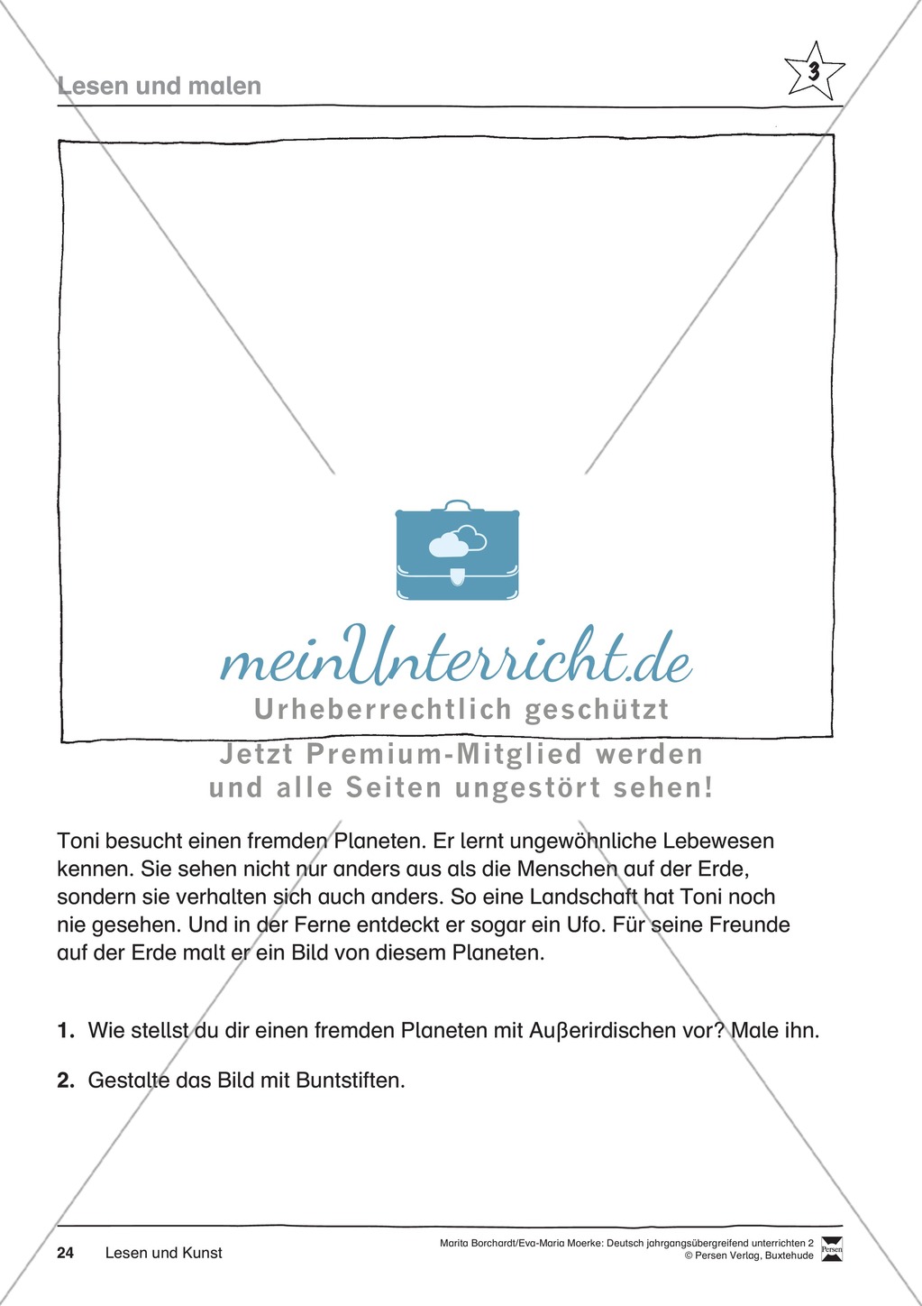 JÜL - Drei Differenzierungsstufen: "Auf zu den Sternen" - Einführung + Arbeitsblätter + Aufgaben + Lernkontrolle Preview 20