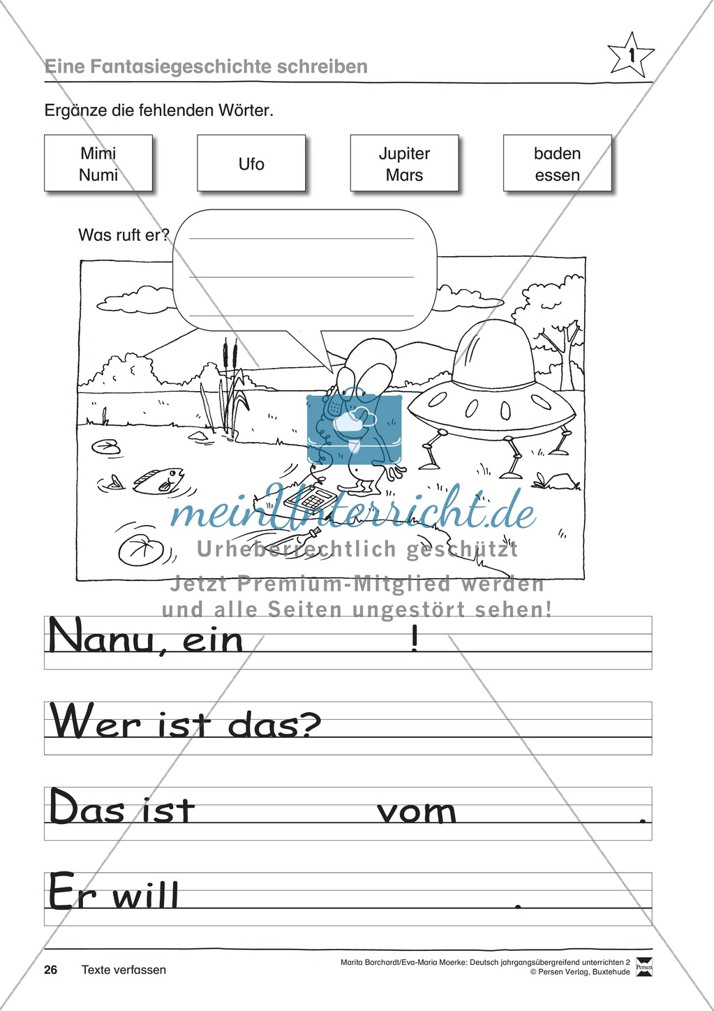JÜL - Drei Differenzierungsstufen: "Auf zu den Sternen" - Einführung + Arbeitsblätter + Aufgaben + Lernkontrolle Preview 22