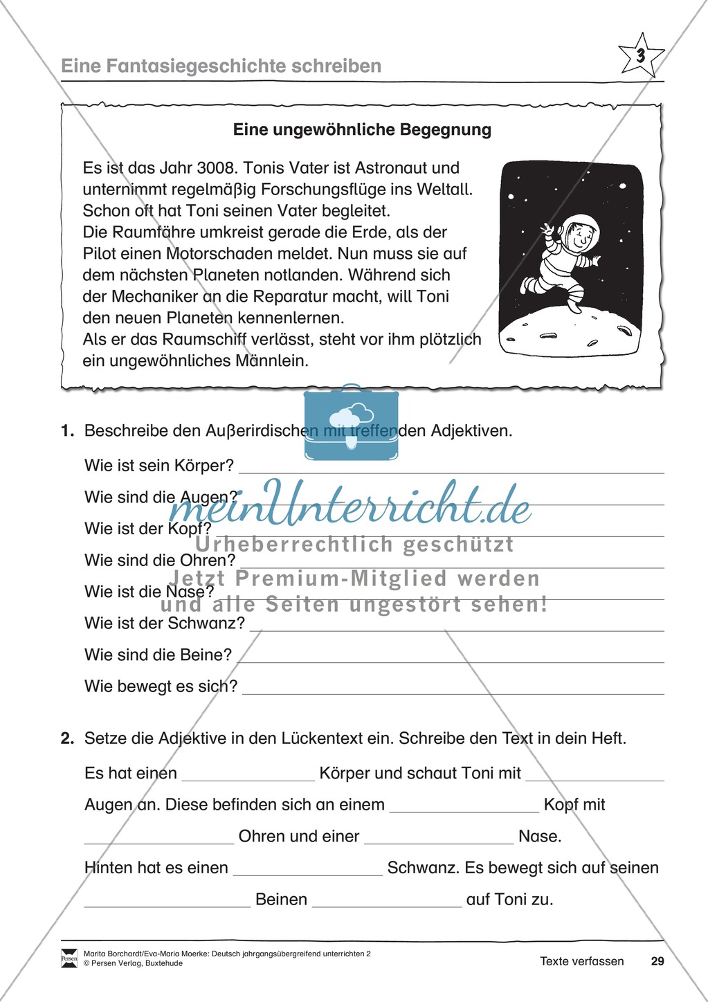 JÜL - Drei Differenzierungsstufen: "Auf zu den Sternen" - Einführung + Arbeitsblätter + Aufgaben + Lernkontrolle Preview 25