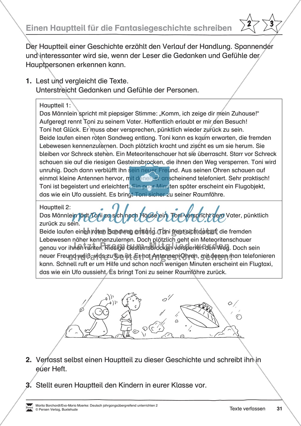 JÜL - Drei Differenzierungsstufen: "Auf zu den Sternen" - Einführung + Arbeitsblätter + Aufgaben + Lernkontrolle Preview 27