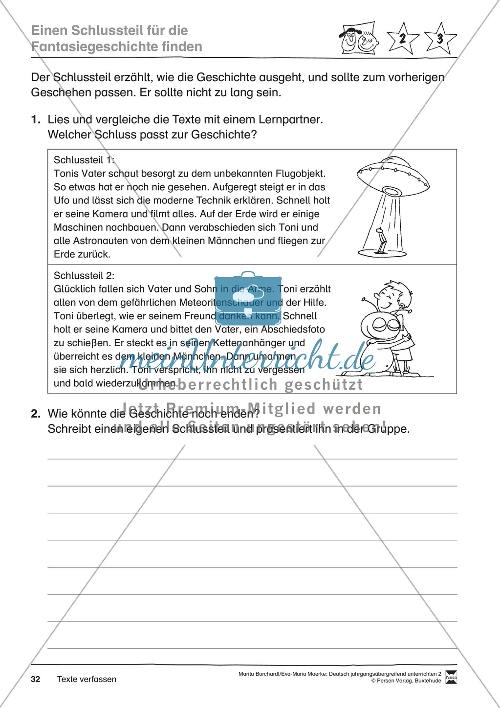 JÜL - Drei Differenzierungsstufen: "Auf zu den Sternen" - Einführung + Arbeitsblätter + Aufgaben + Lernkontrolle Preview 28