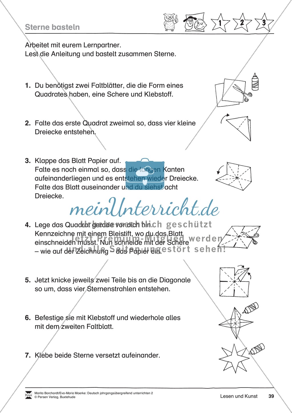 JÜL - Drei Differenzierungsstufen: "Auf zu den Sternen" - Einführung + Arbeitsblätter + Aufgaben + Lernkontrolle Preview 35