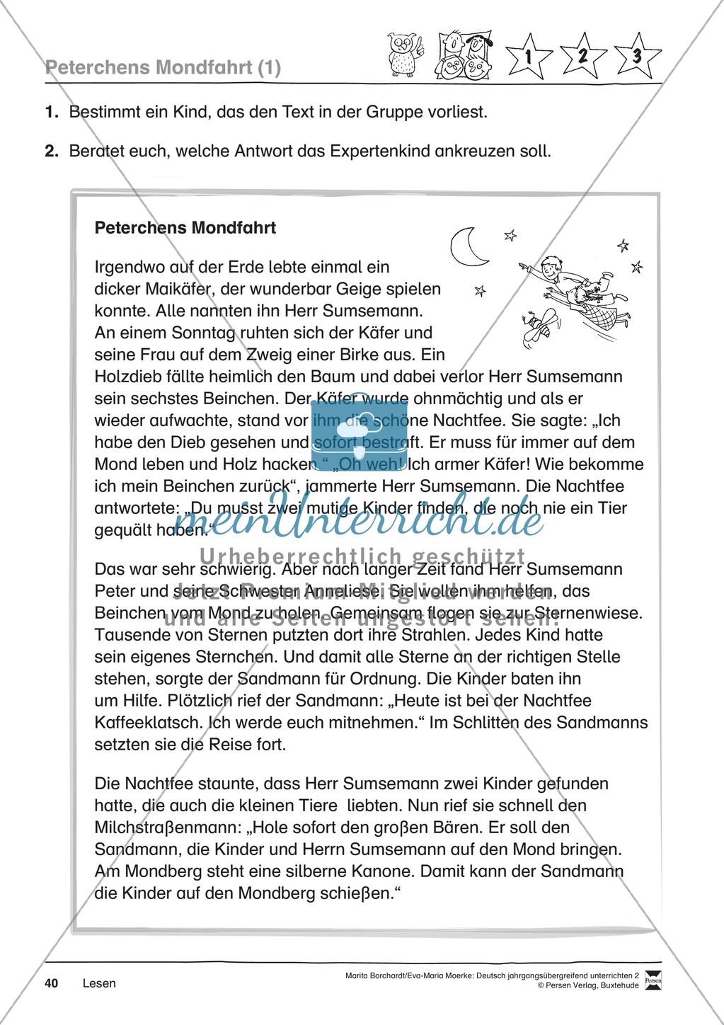 JÜL - Drei Differenzierungsstufen: "Auf zu den Sternen" - Einführung + Arbeitsblätter + Aufgaben + Lernkontrolle Preview 36