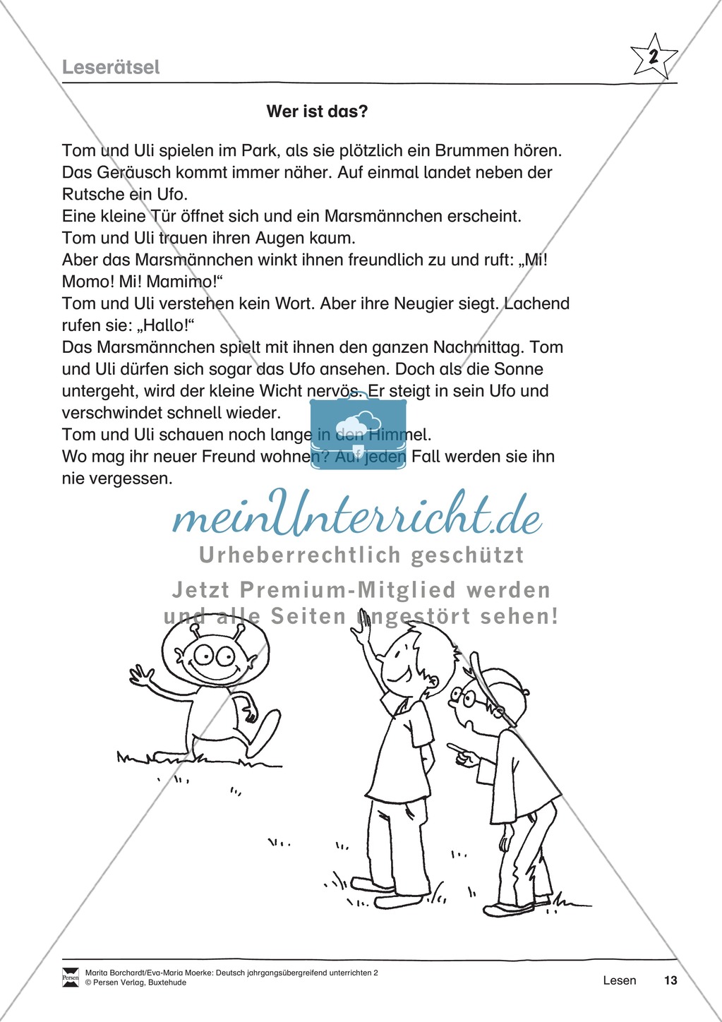 JÜL - Drei Differenzierungsstufen: "Auf zu den Sternen" - Einführung + Arbeitsblätter + Aufgaben + Lernkontrolle Preview 9
