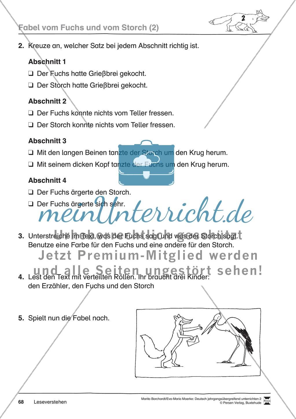 Fabel vom Fuchs und vom Storch Preview 3