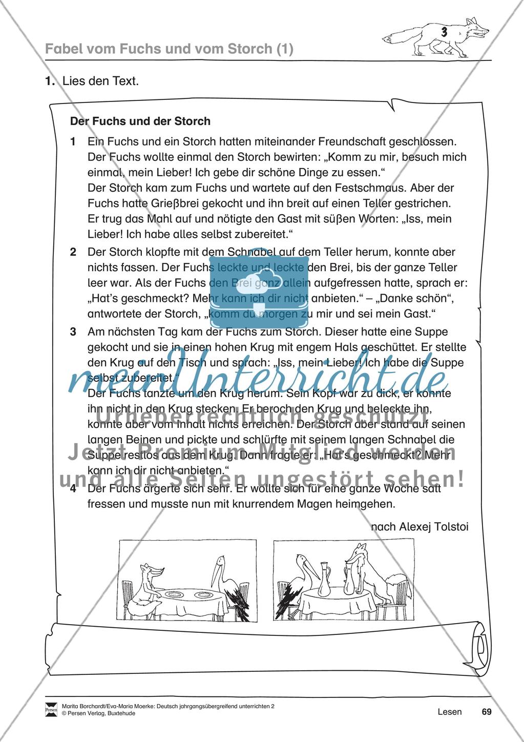 Fabel vom Fuchs und vom Storch Preview 4