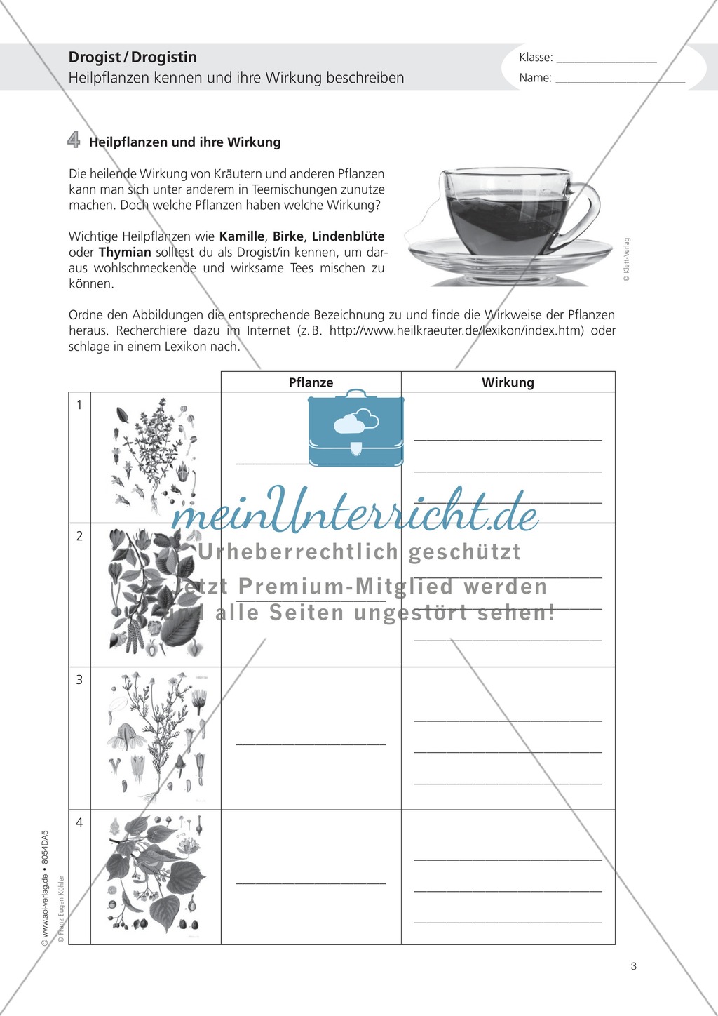 Deutsch-Aufgaben aus dem Alltag - Arbeiten in der Drogerie: Übungen und Lösung Preview 3