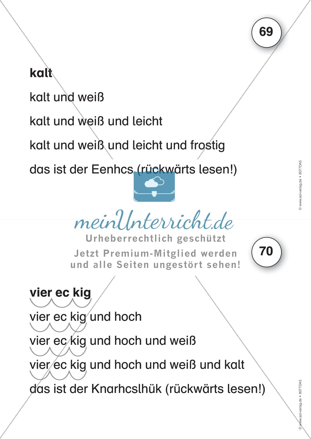 Der Lese-Trainer - Stufe 5 (Rätsel und Fragen): Arbeitsblätter + Urkunde Preview 3