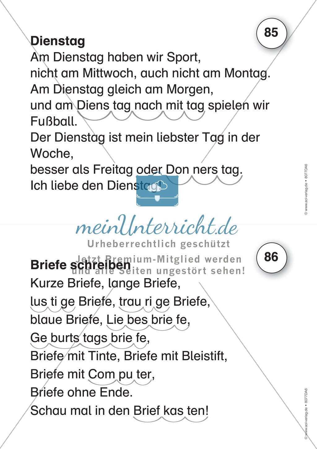 Der Lese-Trainer - Stufe 6 (längere Texte): Arbeitsblätter + Urkunde Preview 3