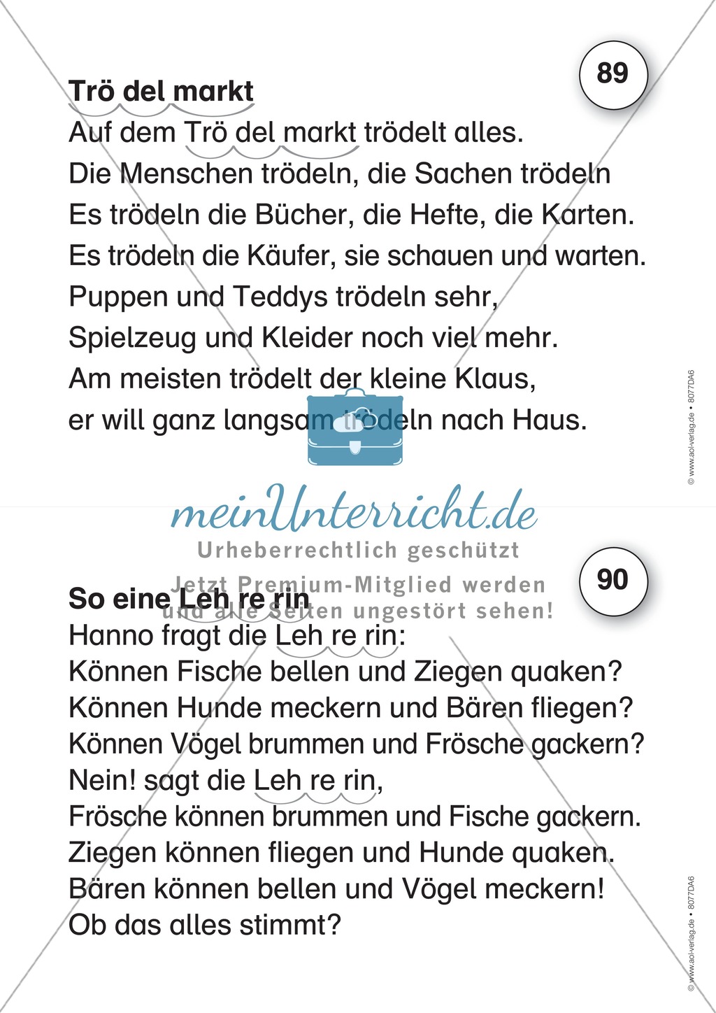 Der Lese-Trainer - Stufe 6 (längere Texte): Arbeitsblätter + Urkunde Preview 5