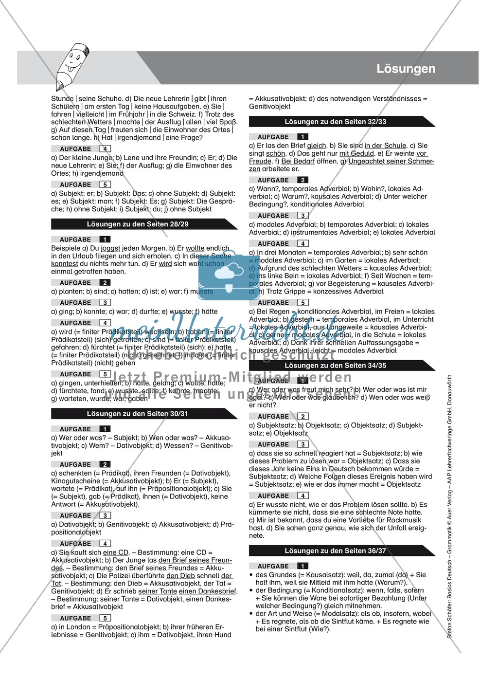Adverbialsätze: Übungen und Lösung Preview 3