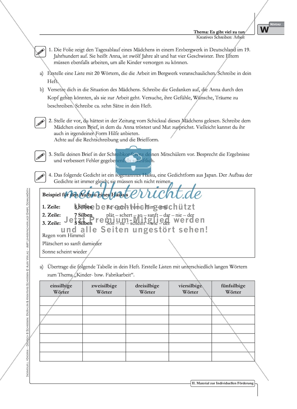 Kreatives Schreiben: Material zur individuellen Förderung: Aufgaben und Lösungsvorschläge Preview 11