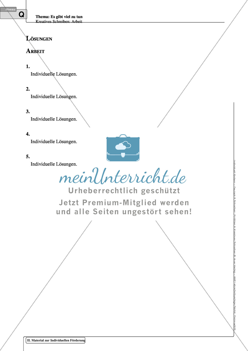 Kreatives Schreiben: Material zur individuellen Förderung: Aufgaben und Lösungsvorschläge Preview 14