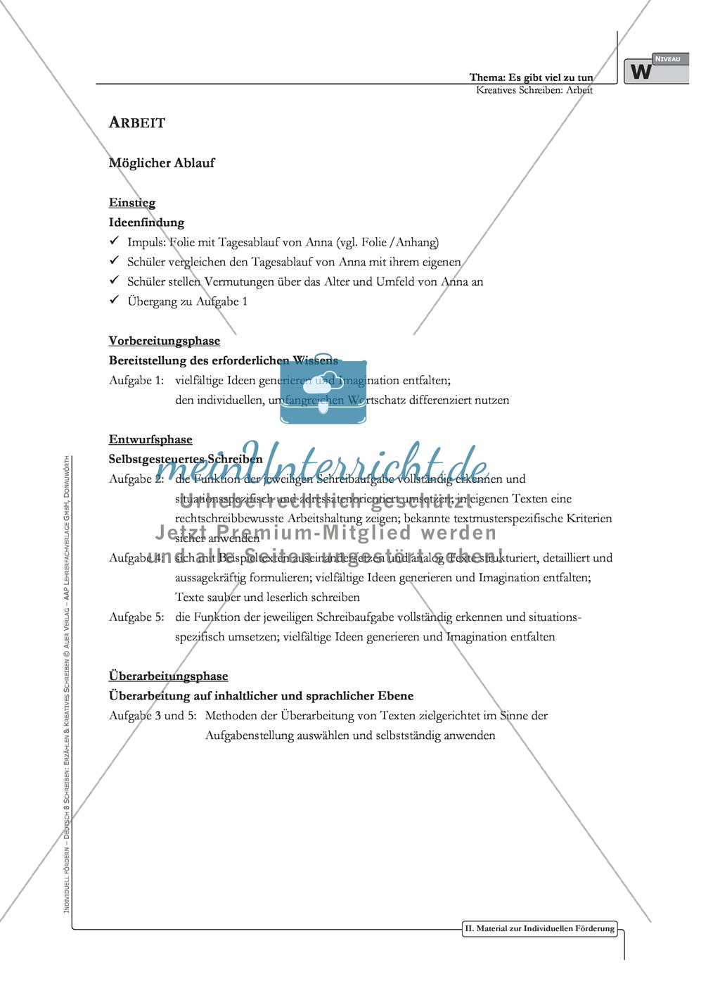 Kreatives Schreiben: Material zur individuellen Förderung: Aufgaben und Lösungsvorschläge Preview 9