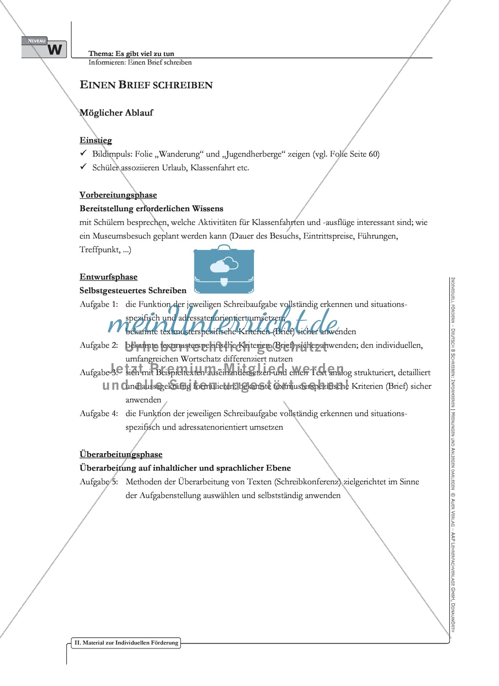 Einen Brief schreiben: Material zur individuellen Förderung mit Übungen und Lösungen Preview 10