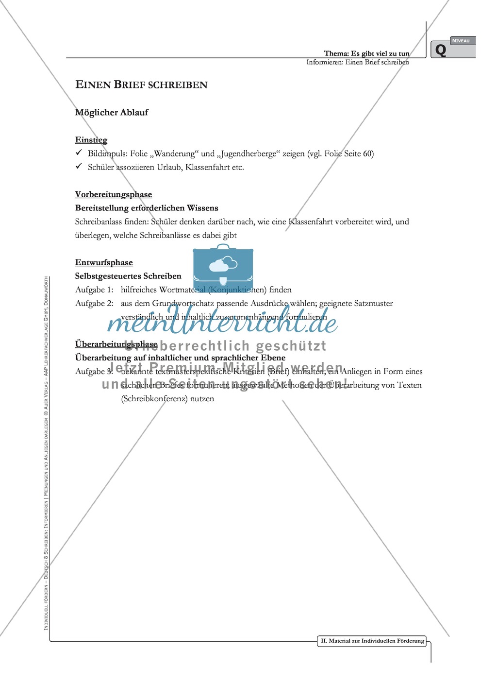 Einen Brief schreiben: Material zur individuellen Förderung mit Übungen und Lösungen Preview 5